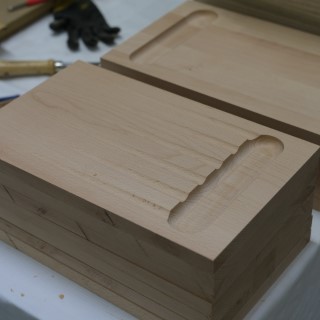 Detaljbild av fräst spår